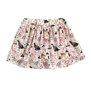 Little Eyes Prehistoric Pink Bamboo Skort